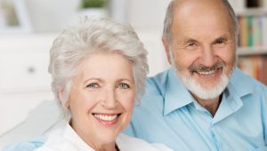 elder couple smiling image